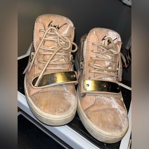 Pink Designer tennis shoes